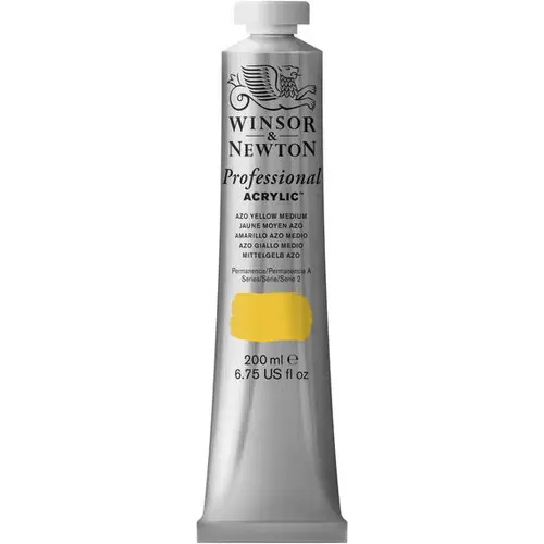 W&N Akr 200ml Azo Yellow med