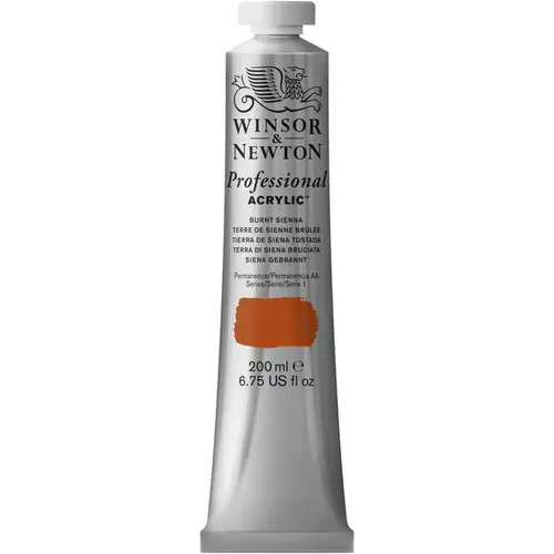 W&N Akr 200ml Burnt Sienna