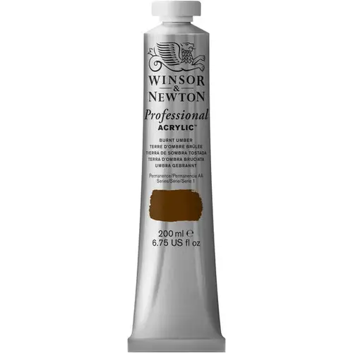 W&N Akr 200ml Burnt Umber