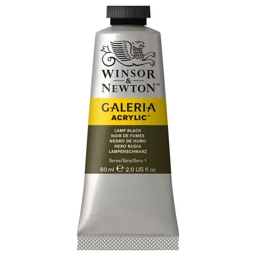 Winsor & Newton Galeria akrylfarve 60 ml Lamp Black 337