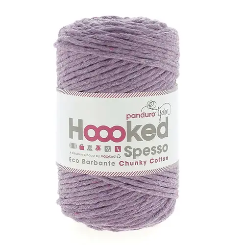 Hooked Spesso Eco Barbante Chunky Cotton by Panduro Yarn – 500g lilla, Orchid S600