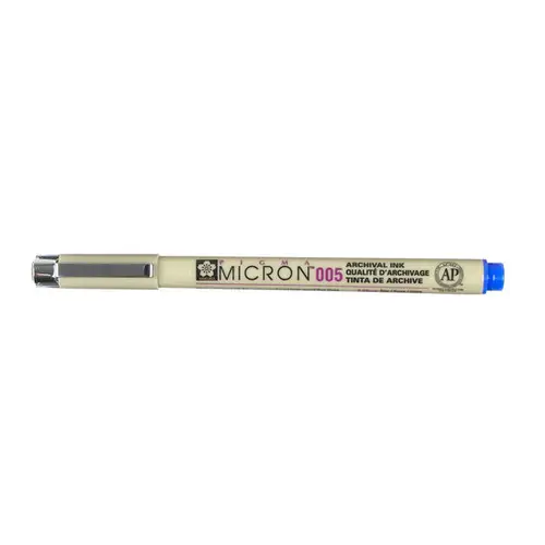 Sakura Pigma Micron 005 Blue – blå fineliner 0,2 mm