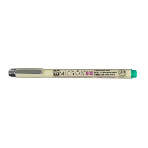 Sakura Pigma Micron 005 Green – grøn fineliner 0,2 mm