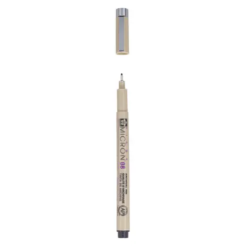 Sakura Pigma Micron 08 Black – sort fineliner 0,5 mm