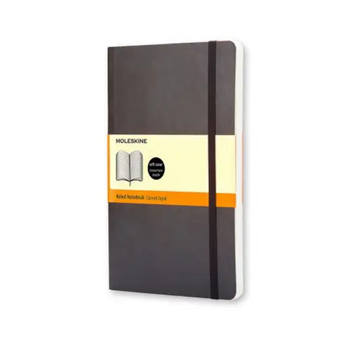 Moleskine Classic Notebook Pocket (9x14 cm), sort, blødt omslag – 192 linjerede sider