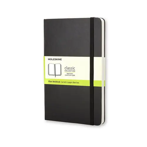 Moleskine Classic Notebook Pocket (9x14 cm), sort, hårdt omslag – 192 ulinjerede sider