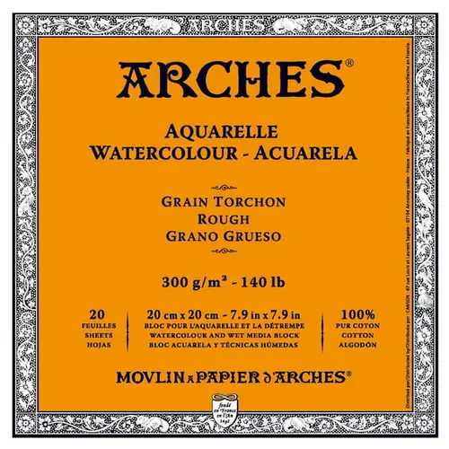 Arches akv.blok GT 20×20 300 g