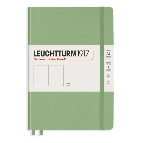 Leuchtturm Notebook A5 Plain Sage – Hardcover