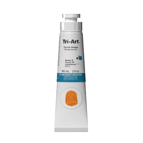 Tri-Art High Viscosity akrylfarve 60 ml Pyrrole Orange