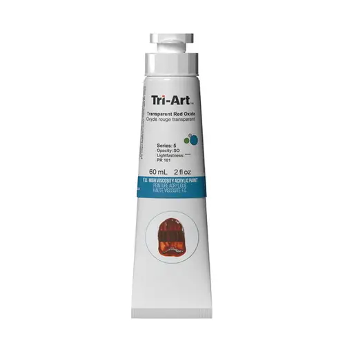 Tri-Art High Viscosity akrylfarve 60 ml Transparent Red Oxide