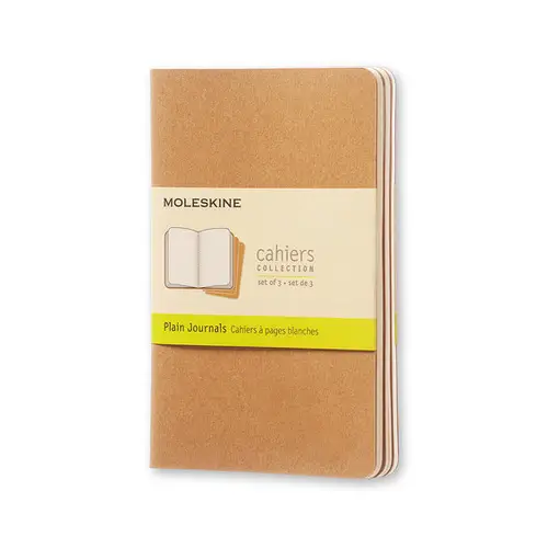 ML Cahier Pocket plain brun 3p