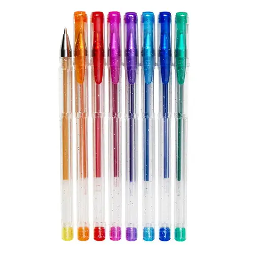 Gel Pens 8p Glitter