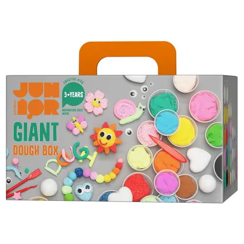 Hobbykasse Giant Dough Box – 20 forskellige ler samt redskaber og frigolitstrukturer!