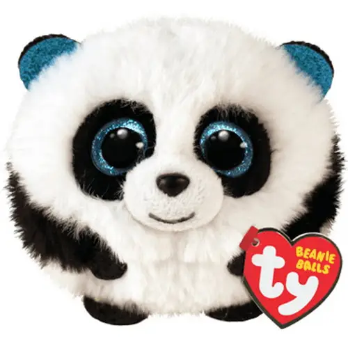 Ty Beanie Balls Puffies Bamboo – en nuttet panda, selvfølgelig! Højde 9 cm