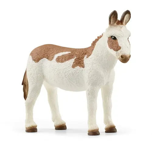 Schleich Amerikansk plettet æsel – 7,8 × 2,2 × 6,6 cm