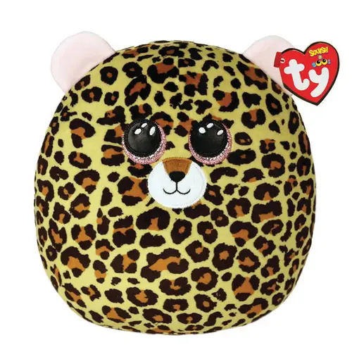 Squish-a-Boo Livvie, 25 cm – en plettet og glad leopard