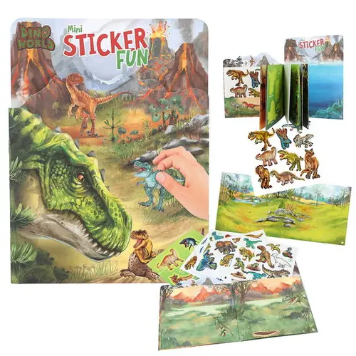 Dino World Mini Sticker Fun – urtidslandskab og masser af fede klistermærker