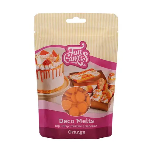 Deco Melts kagedekoration 250 g orange