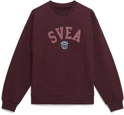 Svea Logo Crew Trøje, Winered, Str. 140