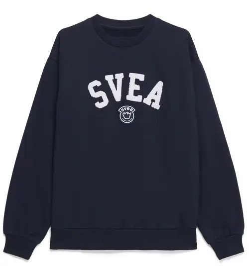 Svea Logo Crew Trøje, Navy, Str.  170