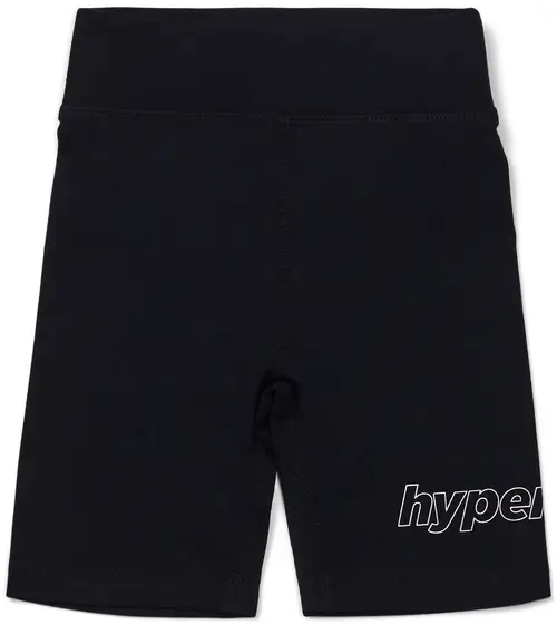 Hyperfied Jersey Logo Biker Shorts, Anthracite 86-92