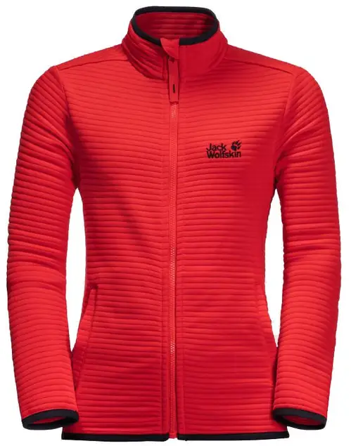 Jack Wolfskin Modesto Stretchfleece Trøje, Peak Red, 116