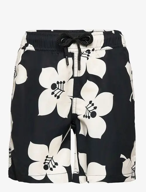 Björn Borg Kenny Badeshorts, Bb Graphic Floral Black Beauty, 146-151