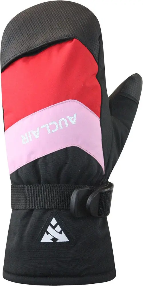 Auclair Frost JR Softshellvanter, Black/Pink/Red, S