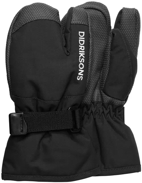 Didriksons Fossa Handsker, Black, 6-8 år