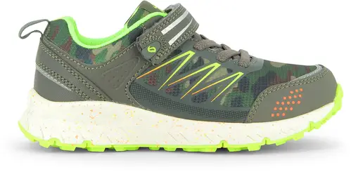 Leaf Hajom Sneakers, Camo/Lime, Str. 30