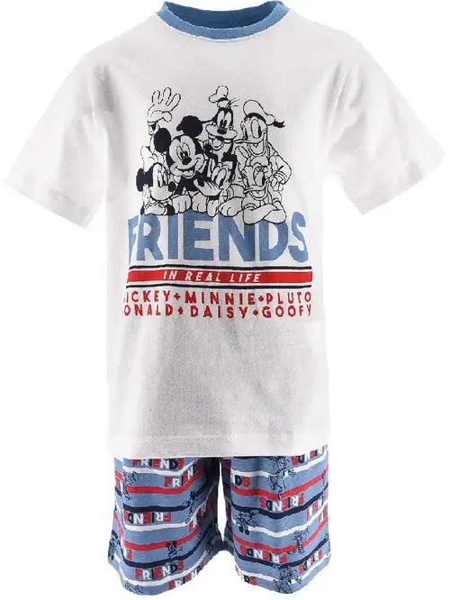 Disney Pyjamas Mickey Mouse, Hvid, 4 år