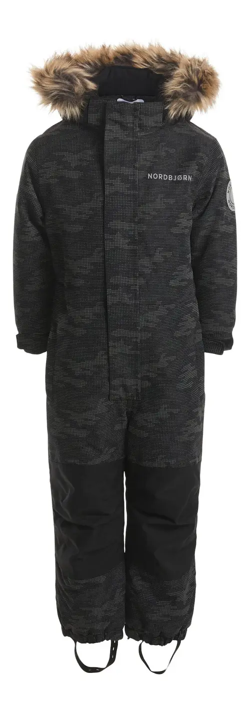 Nordbjørn Frej Reflekterende Flyverdragt, Camo Dots Black, 100, Overall