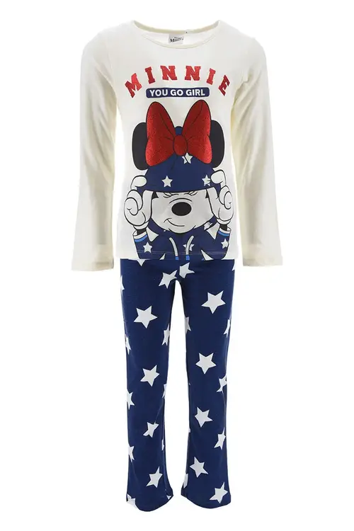 Disney Minnie Mouse Pyjamas, Off-White, 3 år