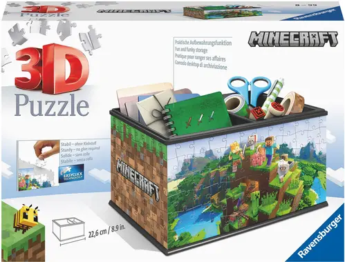 Ravensburger Minecraft Puslespil Skattekiste 108 Brikker