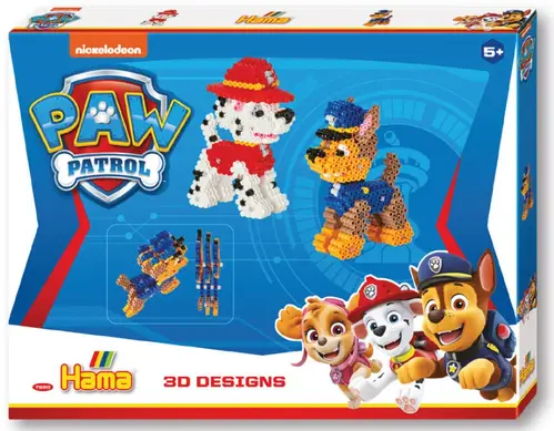 Hama Midi Paw Patrol Perlesæt 3D 4000 Stk.