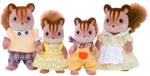 Sylvanian Families Figursæt Valnød Egernfamilie