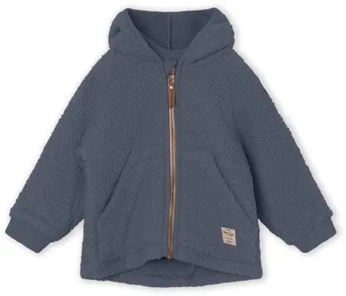 MINI A TURE Liff Teddyfleece Trøje, Ombre Blue, 98