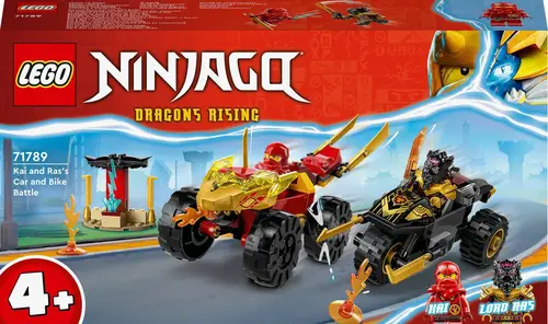 LEGO Ninjago 71789 Kai Og Ras' Bil- Og Motorcykelkamp