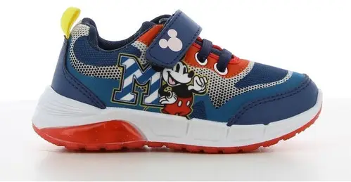 Disney Mickey Mouse Blinkende Sneakers, Navy/Dark Red, 30