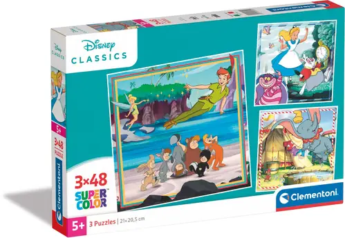 Clementoni Disney Classics Puslespil 3x48 Brikker