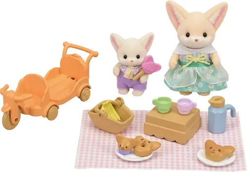 Sylvanian Families Picnicsæt Søster &  Baby Ørkenræv