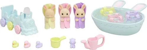 Sylvanian Families Dukkehustilbehør Triplets Baby Bathtime Set