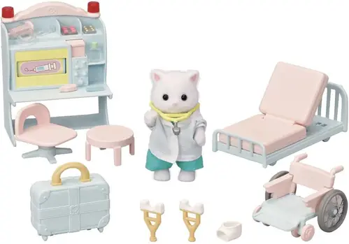 Sylvanian Families Dukkehustilbehør med Lægefigur