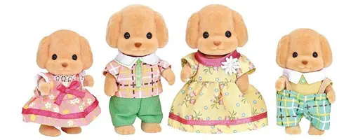 Sylvanian Families Figursæt Pudelfamilien