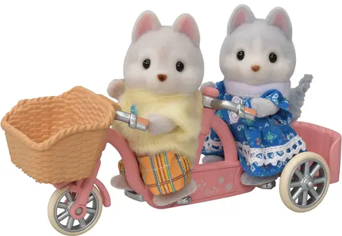 Sylvanian Families Tandemcykelsæt Søster &  Bror Husky