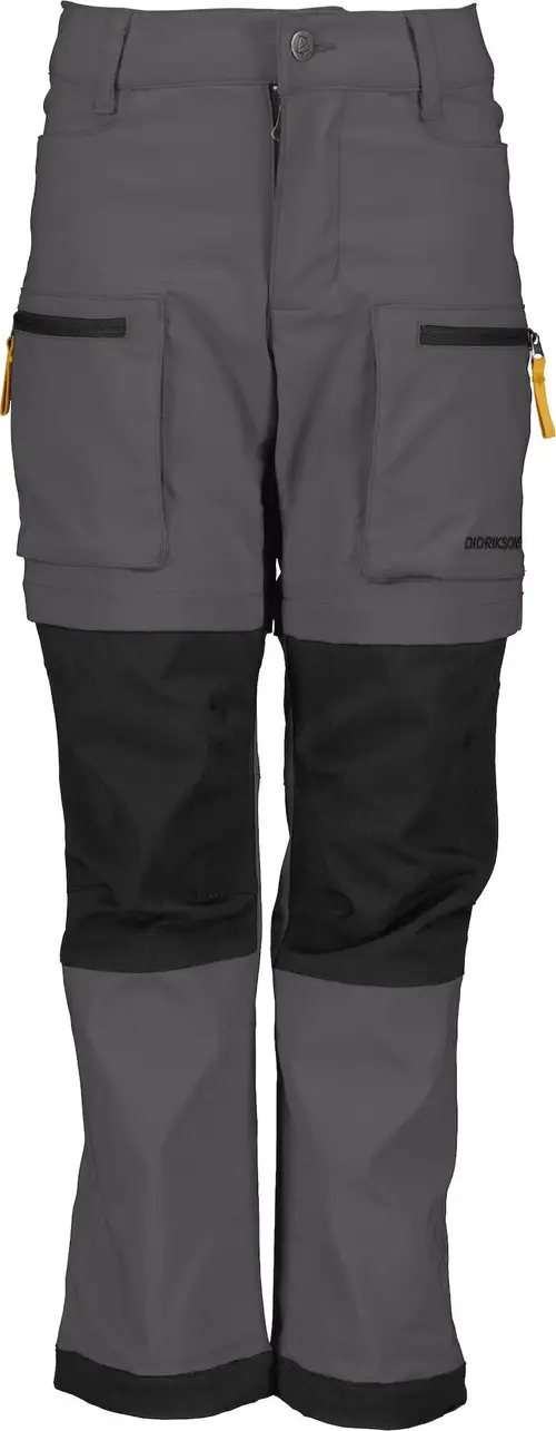 Didriksons Kotten Zip-Off Vandrebukser, Coal Black, 130