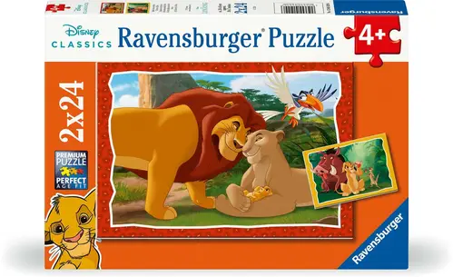 Ravensburger Løvernes Konge Puslespil 2x24 Brikker