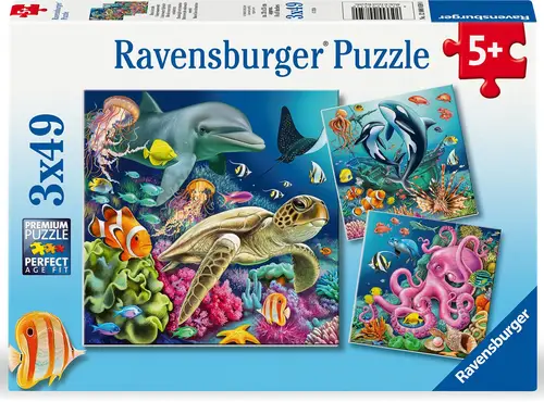 Ravensburger Puslespil Under Water 3x49 Brikker