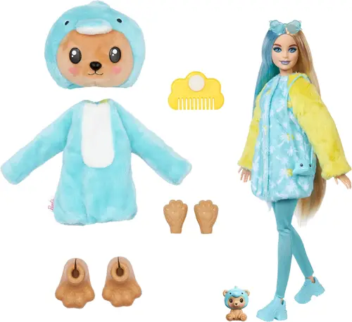 Barbie Cutie Reveal Dukke Animal Series Delfin