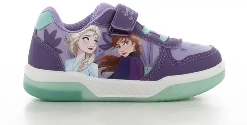 Disney Frozen Classic Blinkende Sneakers, Dark Purple/Lilac, 28